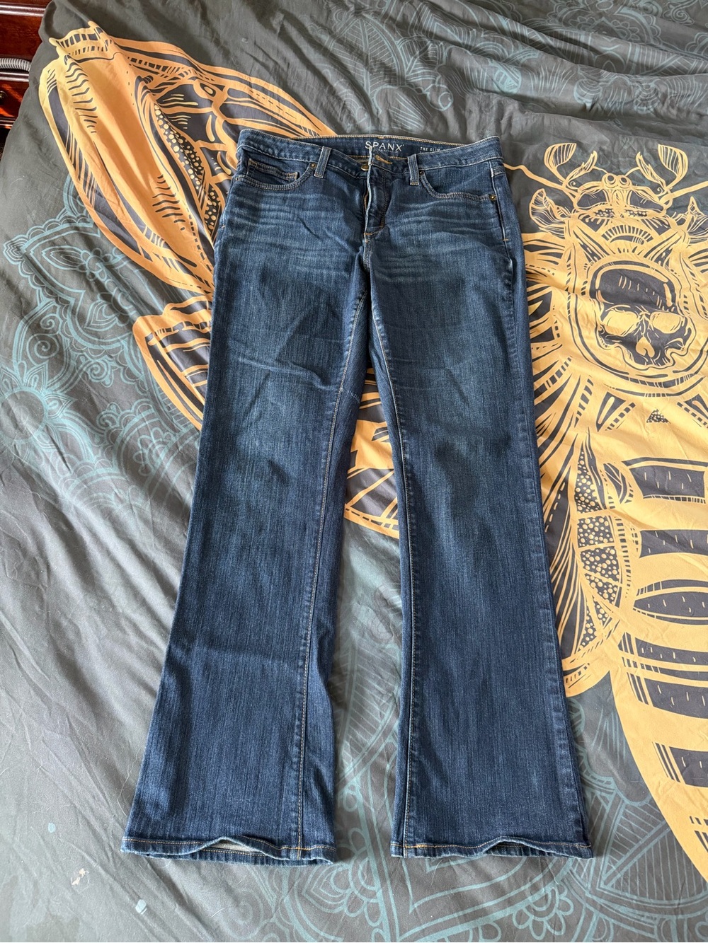 SPANX Women’s Dark Wash Flare Jeans